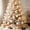 B, variant on Snmubt 8cm Flocked Christmas Ball Ornament, White Velvet Tree Bauble with Golden Hanging Cap, Shatterproof Plastic Decor for Holiday Tree Wreath, 1 Pc