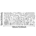 thumbnail image 3 of HUANBAI Coloring Poster 30 X 72 Inches Paper Coloring Tablecloth For Kids Large Coloring Activity Poster For Kids Home Party, 3 of 5