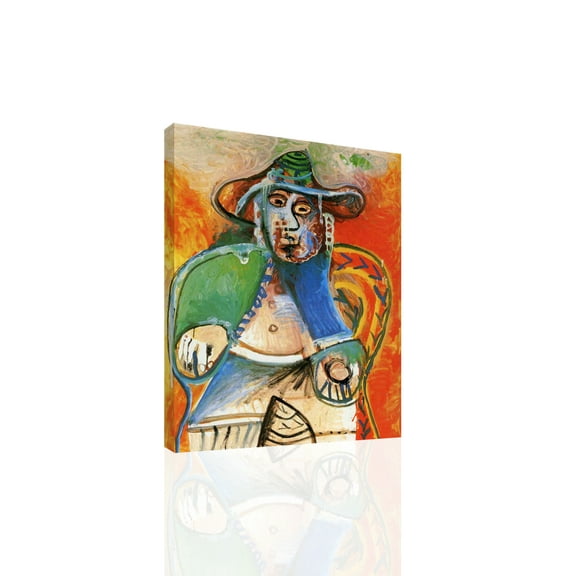 "Seated Old Man, Picasso - CANVAS or PRINT WALL ART"