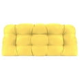 thumbnail image 6 of Jordan Manufacturing 3-Piece Sunray Yellow Solid Tufted Outdoor Cushion with 1 Wicker Bench Cushion and 2 Wicker Seat Cushions, 6 of 11