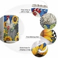 thumbnail image 5 of Small Stall Shower Curtain 36x72 Inch Narrow Half Size Vintage Sunflower Rooster Bath Curtains Bathroom Decor Summer Elegant Flowers Waterproof Fabric Shower Curtain Set with Hooks 36 Inch, 5 of 6