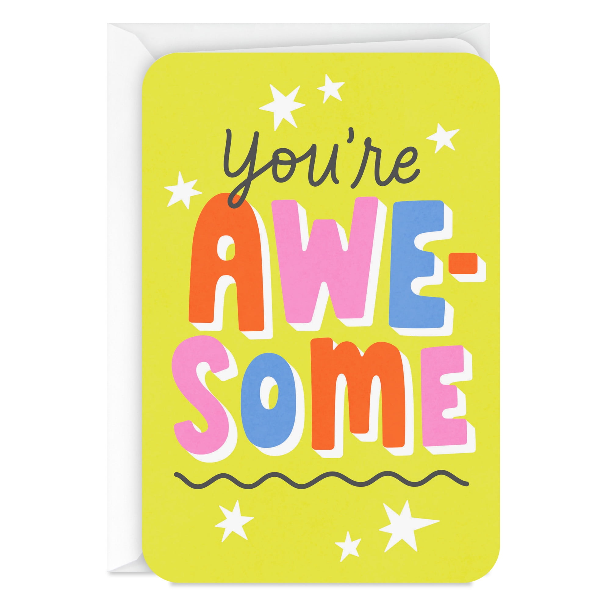 Hallmark Just Because Card for Thank You, Encouragement, Congratulations (You're Awesome)