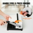 thumbnail image 4 of KFFKFF Manual Coil Spiral Binding Machine, Book Binding Spines, Manual Book Maker 34-Holes Binding 120 Sheets, with 5/16'' Coil Binding Spines for Letter Size, A4, A5, 4 of 9