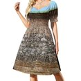 thumbnail image 2 of Conjunto de juego de árbitro de tenis retro y partido Vestido de manga corta Ropa de mujer Corea Vestido de noche elegante Vestido largo, 2 of 7