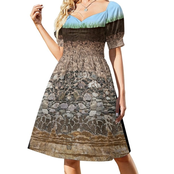Vestido de manga corta con perfil de suelo, vestidos elegantes de mujer para boda, vestido elegante, vestido