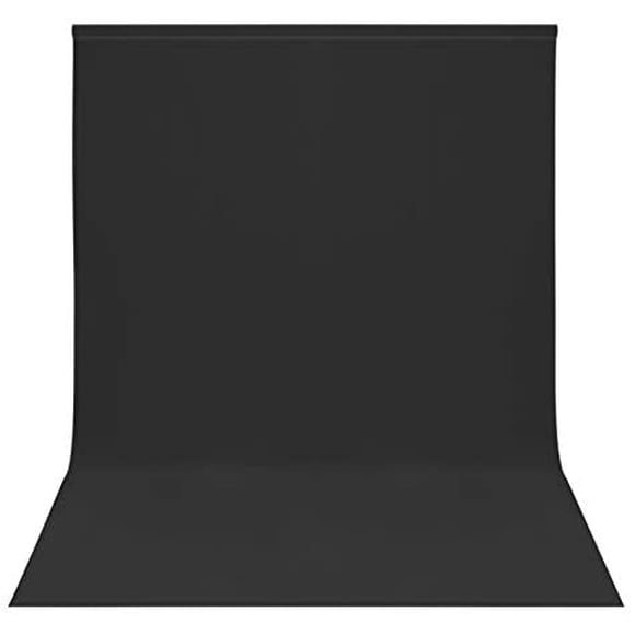 Easy-Going Fond de Mousseline de Fond Noir 10Wx12L ft Studio Photo, Écran Haute Densité Pliable pour la Vidéo