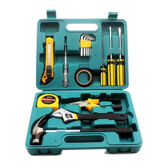 Oiduwi General Household Tool Kit Set, Home Repair and Mechanics Hand Tool Kit with Storage Case Ideal for Garage, Office, or College Dorm