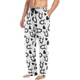 thumbnail image 5 of FREEAMG Love and Panda Pajama Pants for Men, Men's Separate Bottoms, Pure Cotton Comfortable Lounge Pants（97）, 5 of 7