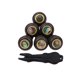 thumbnail image 4 of 6pcs Folk Guitar String Posts Embedded Abalone Point String Nails + Nailer, 4 of 4