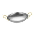 thumbnail image 3 of Sartén de acero inoxidable de doble oreja para uso comercial, fácil de limpiar, para cocina, olla coreana para ramen, para restaurante y hotel 24 cm, 3 of 8