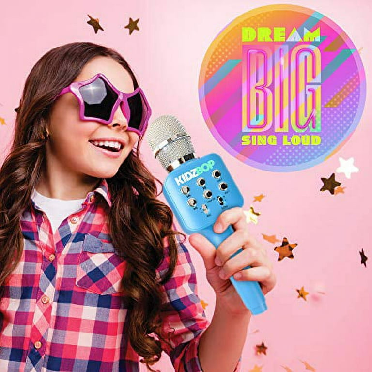 Kidz Bop Kids Karaoke Microphone, Hit Music Brand for Kids, Gift for Girls  and Boys 3, 4, 5, 6, 7+, Years Old