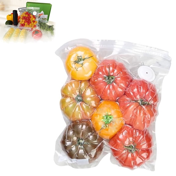 Reusable Vacuum Sealer Bags for Food – 20 BPA-Free Large (12 x 13 in) Food Storage Bags, Freezer, Microwave – Odor-Resistant, Leak-Proof – Compatible with Chef Preserve Vacuum Sealers (L)