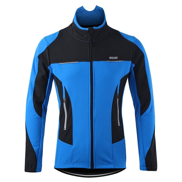 Chaqueta de ciclismo para hombre, a prueba de viento, de manga larga, jersey de bicicleta, chaqueta de bicicleta de montaña MTB, abrigo Arsuxeo Chaqueta de ciclismo