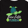 thumbnail image 4 of Inktastic Boca Raton, Florida Happy Sea Turtle Boys or Girls Long Sleeve Toddler T-Shirt, 4 of 5