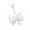 Pink, variant on Elegant Bows Keyring Bag Accessory With Sparkling Rhinestones Practical Daily Use Handbag Pendant Decoration