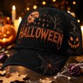 thumbnail image 2 of Halloween Print Baseball Cap Snapback Adjustable For Men Women Classic Casual Sports Daily Wear Sun Hat, 2 of 3
