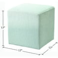 thumbnail image 3 of Meridian Furniture Roy Cream Ottoman/Stool, 3 of 8