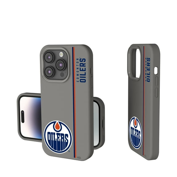 Keyscaper Gray Edmonton Oilers Sidebar Soft Touch iPhone Case