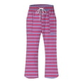 thumbnail image 3 of Sakmal Pink Trendy Pants for Women 2024 Palazzo Pants Cropped with Pockets Striped Knot Ladies Pants, 3 of 4