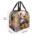 thumbnail image 2 of Picia Elegant Cute Panda Sunflower Printed Lunch box Lunch bag for Men Women Large Capacity Lunchbox Reusable Lunch Bags Insulated Lunch Bag Lunch Box Cooler, 2 of 6