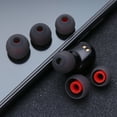 thumbnail image 7 of Yucurem 3 Pairs(6pcs)l M S Silicone in Ear Ear Tip Ear Sleeve for Kz Earphones(gray+red), 7 of 7