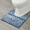 thumbnail image 6 of Better Trends Bath Rug Set 2 Piece Bath Mat Non Slip Micro Polyester Bathroom Floor Set, Shower, Tub, Casablanca Collection – (Blue), 6 of 7