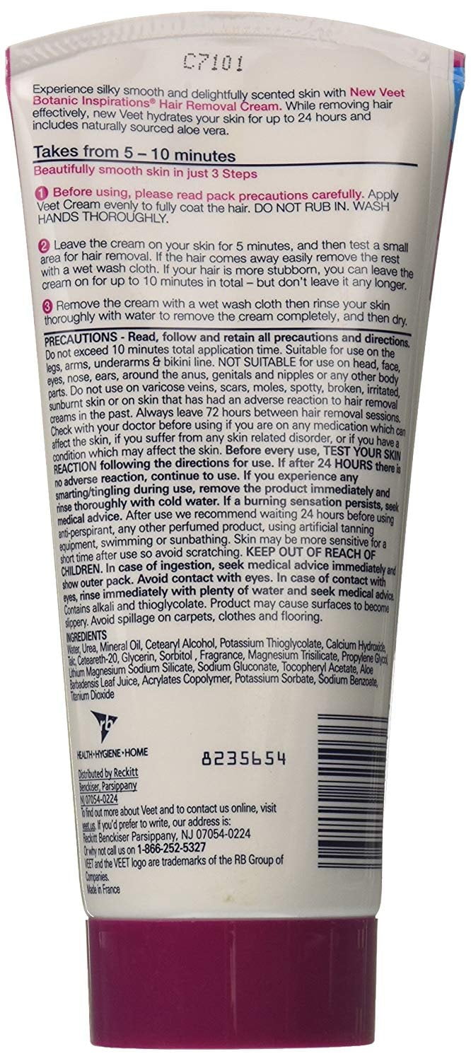 Veet Hair Removal Cream Sensitive Formula 6 78 Oz Package May