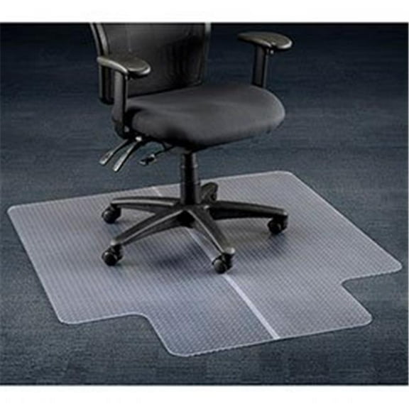 Aleco 120227 Office Chair Mat for Carpet Straight Edge, 45 x 53 in. with 25 x 12 in. Lip