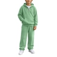 thumbnail image 2 of Agkizg Big Boys Clothing Set 2-Piece Hoodie Sweatsuit Set Long Sleeve Pullover Jogger Pants Fall Winter Outfit, 2 of 7