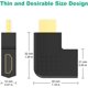 thumbnail image 5 of Paquete de 4 adaptadores HDMI planos ZHAOCHENG adaptador HDMI plano vertical 90 grados macho a hembra, 5 of 5