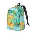 thumbnail image 2 of Daiia USA Tourist Map Vintage Canvas Backpack for Men and Women ,Hiking Backpack,Travel Laptop Bag for School,Large Capacity Backpack, 2 of 8