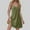 Army Green, variant on Ayolanni Knee-Length Party Dresses for Women Plus Size Green V-Neck Solid Sleeveless Dresses Dresses for Girls L