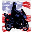 thumbnail image 3 of Ambesonne Teen Room Shower Curtain, Man on Motorcycle, 69"Wx84"L, Multicolor, 3 of 3