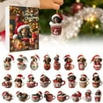thumbnail image 7 of 2D Christmas Sausage Dog Home Ornaments Advent Calendar for Holiday Season - 24pcs Christmas Tree Set Decorations, 7 of 7