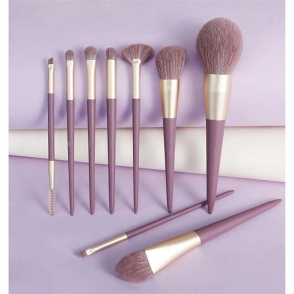 9 Piece Makeup Brush Set For Foundation Blending Eyeshadow Powder Concealer Application 9PCS
