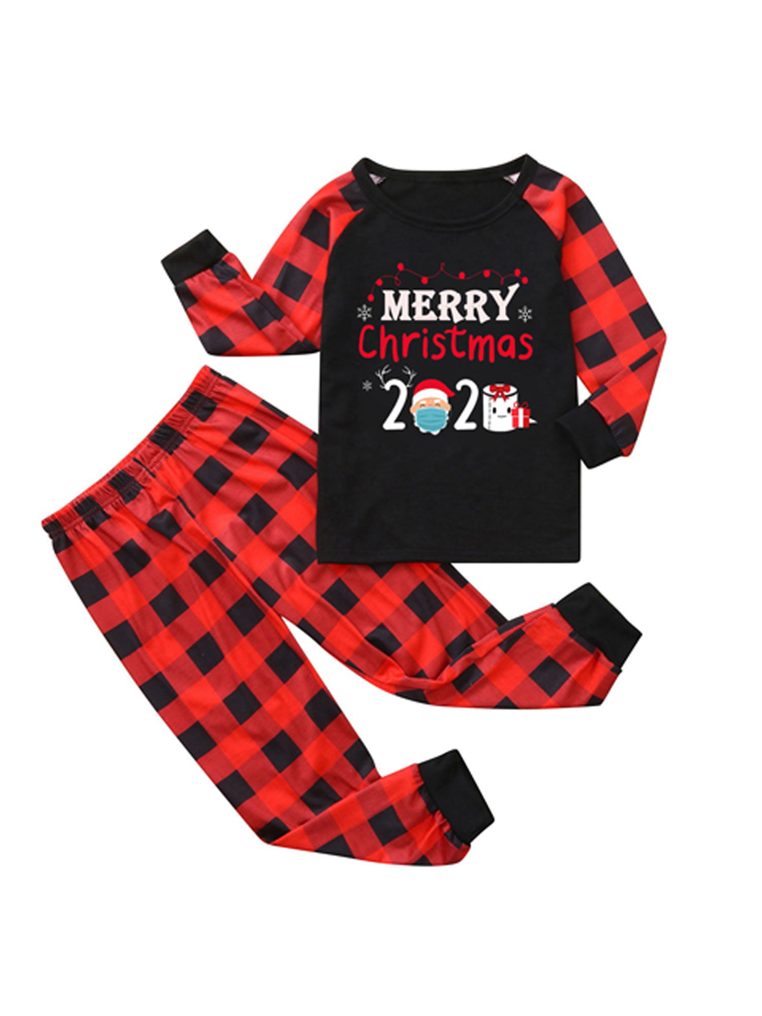 FOCUSNORM Merry Christmas Matching Family Pajamas Set 2020 Xmas Holiday ...