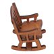 thumbnail image 5 of BR Mecedora para casa de muñecas, escala 1:12, madera compuesta, mecedora en miniatura de alta simulación para casa de muñecas 1:12 L 65x57x55mm, 5 of 10