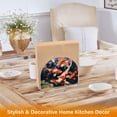 thumbnail image 5 of Fish Crowds Lotus Leaves Napkin Holder for Table Clear Napkin Stand Paper Holder Acrylic Organizer Dispenser Napkins for Dinner Kitchen Restaurant Room, 5 of 8