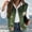 Army Green, variant on QUNYINEY Plus Size Vest for Women Fleece Floral Outerwear Loose Fit Turndown Collar Lightweight Sleeveless Button Down Jacket Women