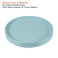 thumbnail image 3 of Unique Bargains 6' Ceramic Round Planter Saucer Flower Pot Drip Tray Coaster, Turquoise 2 Pack, 3 of 5