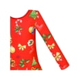 thumbnail image 5 of Girls Dress Red Christmas Tree X-mas Jingle Bell Holiday 8, 5 of 7