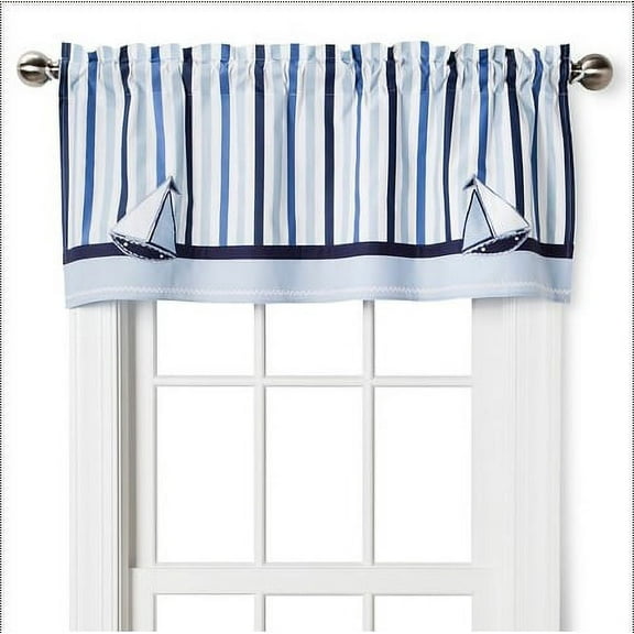 Bacati Window Valance Little Sailor, 1.0 CT