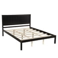 thumbnail image 4 of Queen Size Bed,Platform Bed Frame with Headboard , Wood Slat Support, Strong Wooden Slats Bed Frame, Espresso, 4 of 8