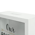 thumbnail image 5 of Prinz 6 x 6 Our Adventure Fund,  Wooden Shadowbox Adult Savings Bank, White, 5 of 6