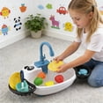 thumbnail image 4 of Play With Running Water Role Playing Toddler Girl With Rotating Faucet Play Food & Kitchen Utensils Simulation Kitchen Playset For Kids|Playsets, 4 of 6