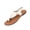 Beige, variant on Slingback Flat Shoes, Summer Sandals, Leather Flat Shoes, Strap Sandals for Women, Women's Toe Post Thong Sandals Open Toe Ankle Strap Dressy Flat Sandals, Brown 7.5