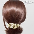 thumbnail image 5 of French Amie Classy Leaf Large Celluloid Handmade Hair Clip Barrette for Women, 5 of 15