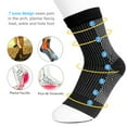 thumbnail image 3 of FYCONE Compression Socks Ankle Brace - Relieves Achilles Tendonitis, Joint Pain Plantar Fasciitis Sock with Foot Arch Support Reduces Swelling & Heel Spur Pain Injury, 3 of 6