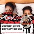 thumbnail image 3 of Horror Blanket Just Girl Who Loves Watching Horror Movies Blankets, for Girls, Lightweight Plush Flannel Throw for Girls Bed, Birthday Gift for Her, 50 in x 40 in Small for Kids, 3 of 8