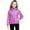 Purple, variant on LIJCC Kid Girl's Packable Puffer Jacket Short Down Coat Full-Zip Hooded Quilted Insulated Warm Winter Coat Lightweight Outerwear for Hiking Travel